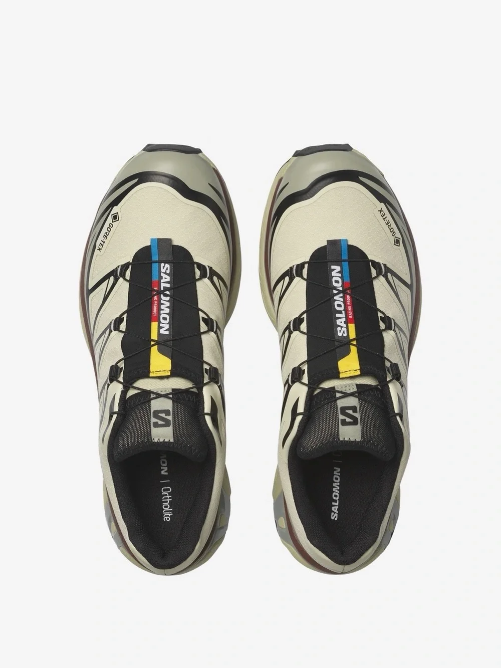 Salomon Aspargus Green / Tea / Bitter Chocolate XT-6 Gore-tex Unisex Sneakers - Picture 2 of 14